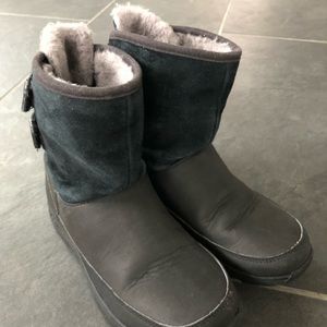 Kids Black Ugg boots